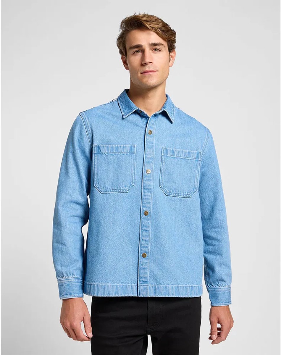 Lee 2 Pkt Overshirt M Man Light Wash