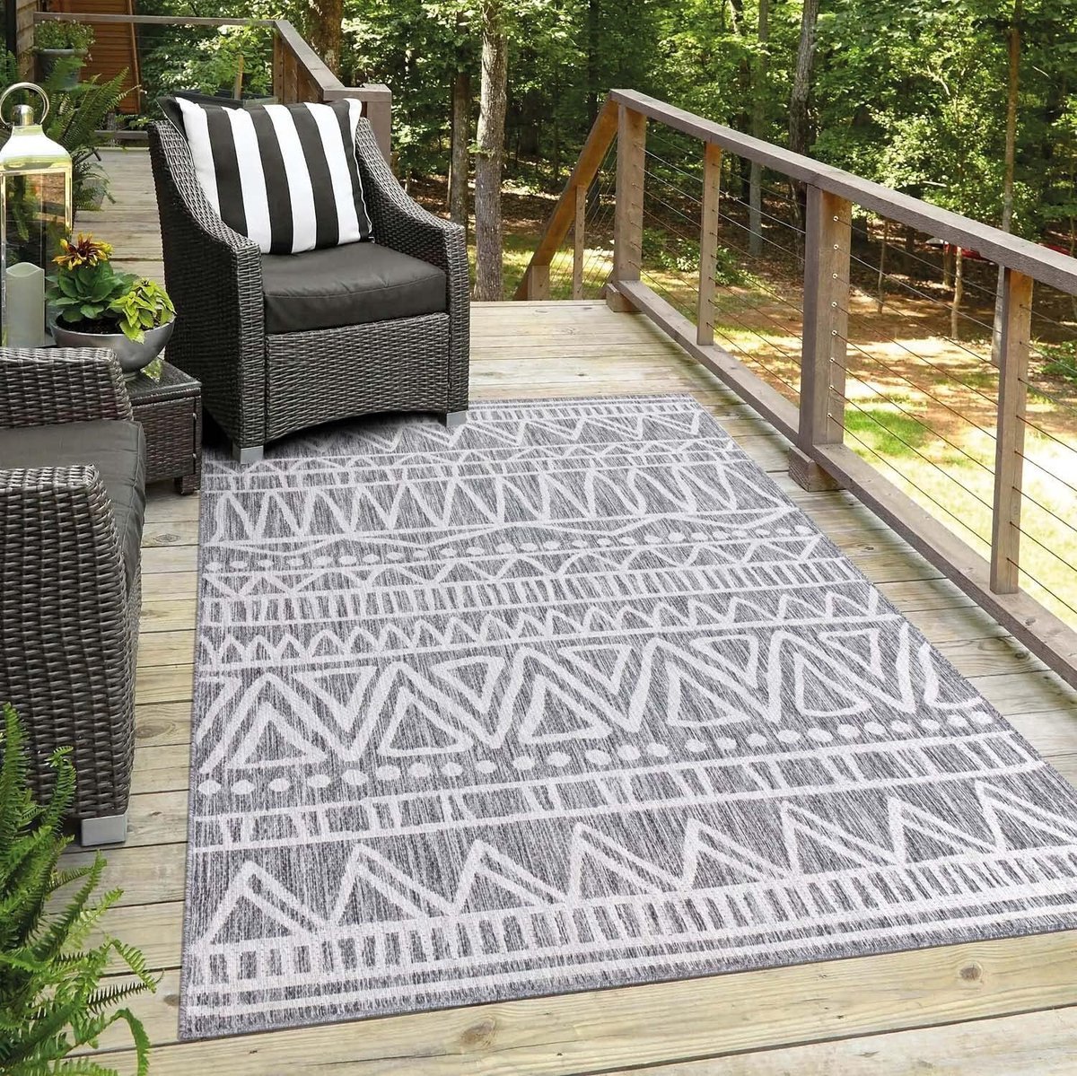 Stunq® Textiel Tapijt Etnisch Motief Waterdicht 60x110cm – Duurzaam en Multifunctioneel