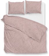 Zohome Fiori-di-Satinado Dekbedovertrek - Lits-jumeaux - Katoensatijn - 260x200-220cm - Roze