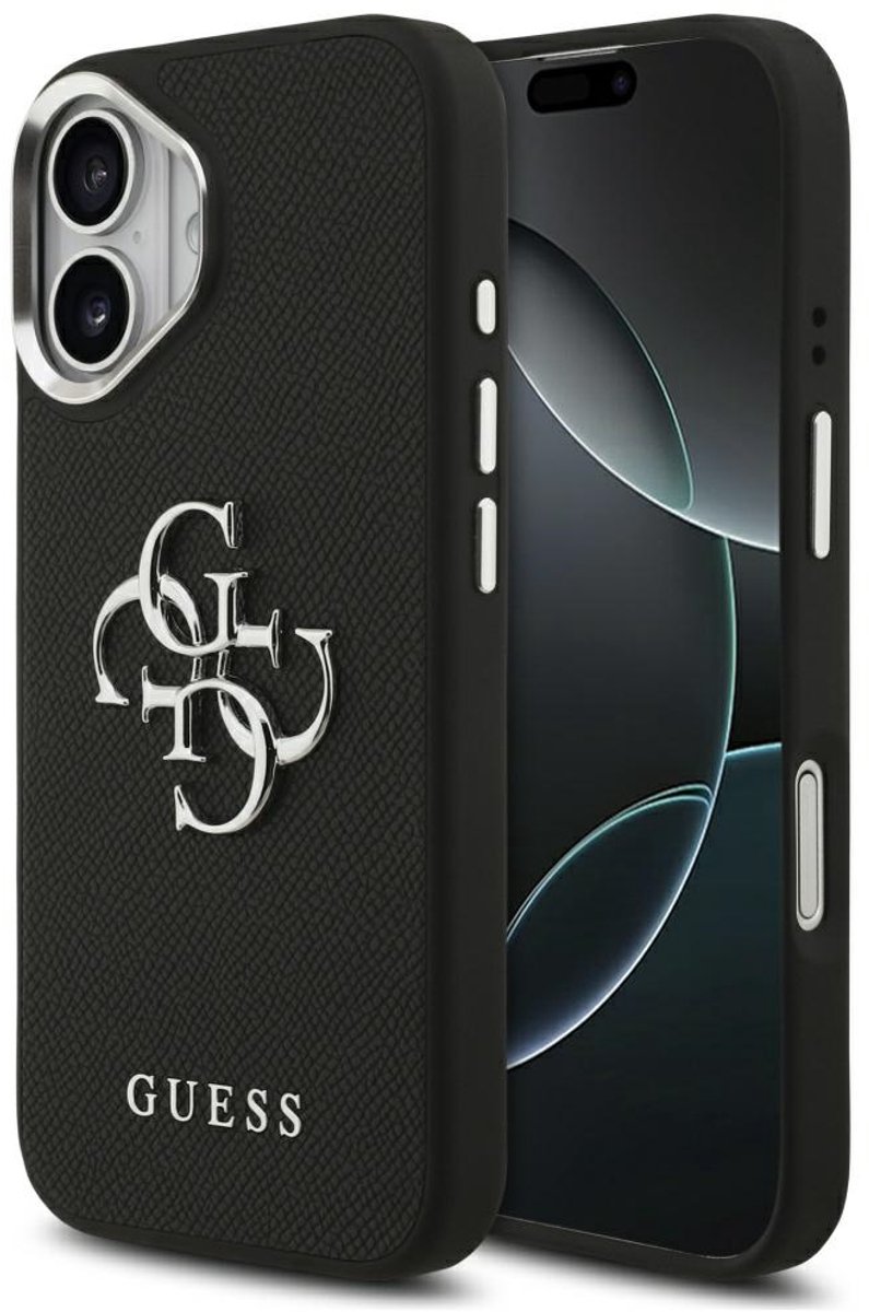Guess Hoesje Voor Iphone 17 Granuleerd Logo 4G Advanced Met Logo