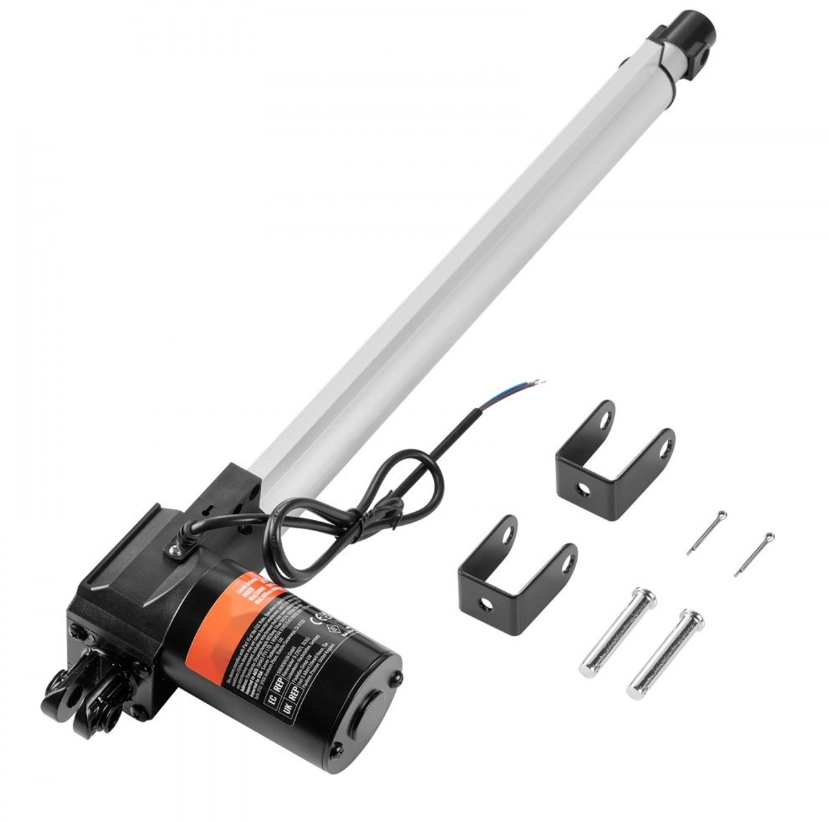 Lineaire Actuator - 12V DC Lineaire Aandrijving - Kracht 6000 N - Slag 400 mm - IP44 - Geluidsniveau ≤50 dB - Snelheid 5 mm/s - Elektrische Deuropener