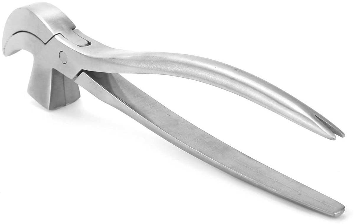 MK Stoer - Schoenmakers Tang - Duurzaam - Lederen Craft Tool - Schoenen Reparatie - Zadelaars - Tang Gereedschap - Geschikt voor Schoenmaken - Zilver, Tang.