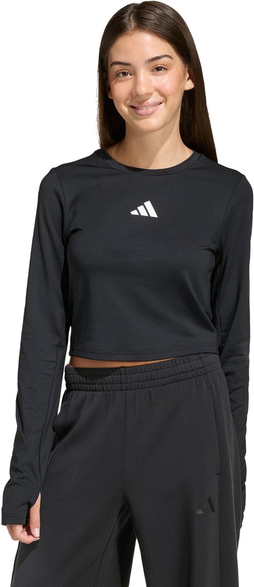 Adidas Sportswear Techfit Longsleeve Kinderen Zwart