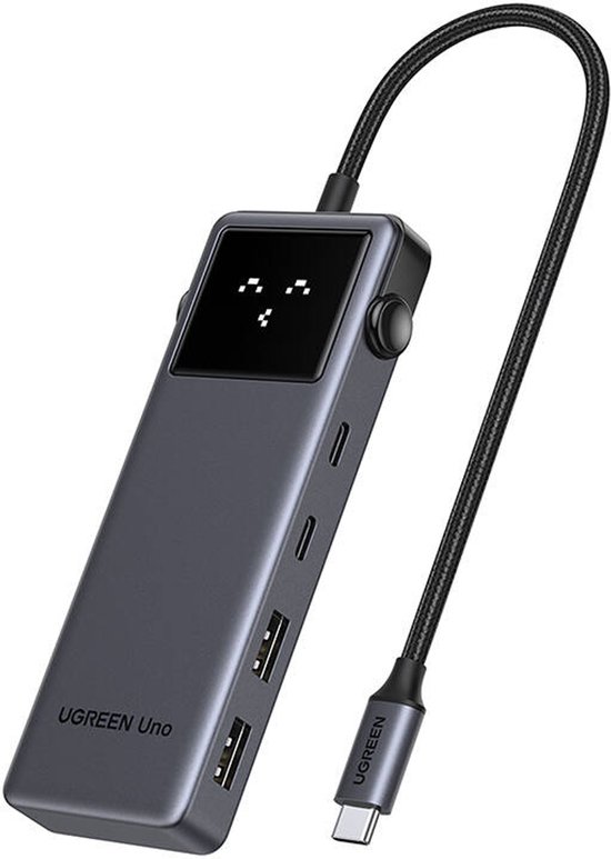UGREEN Uno 6-in-1 USB-C hub 10 Gbps USB-C & USB-A poorten 4K 60Hz HDMI 100W PD opladen voor MacBook, iPad, Surface, XPS, ThinkPad