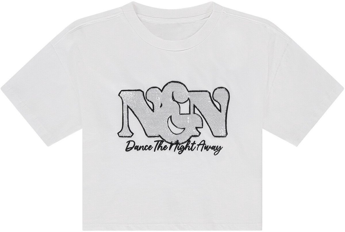 Nik&Nik Meisjes t-shirt - Dance - Off wit