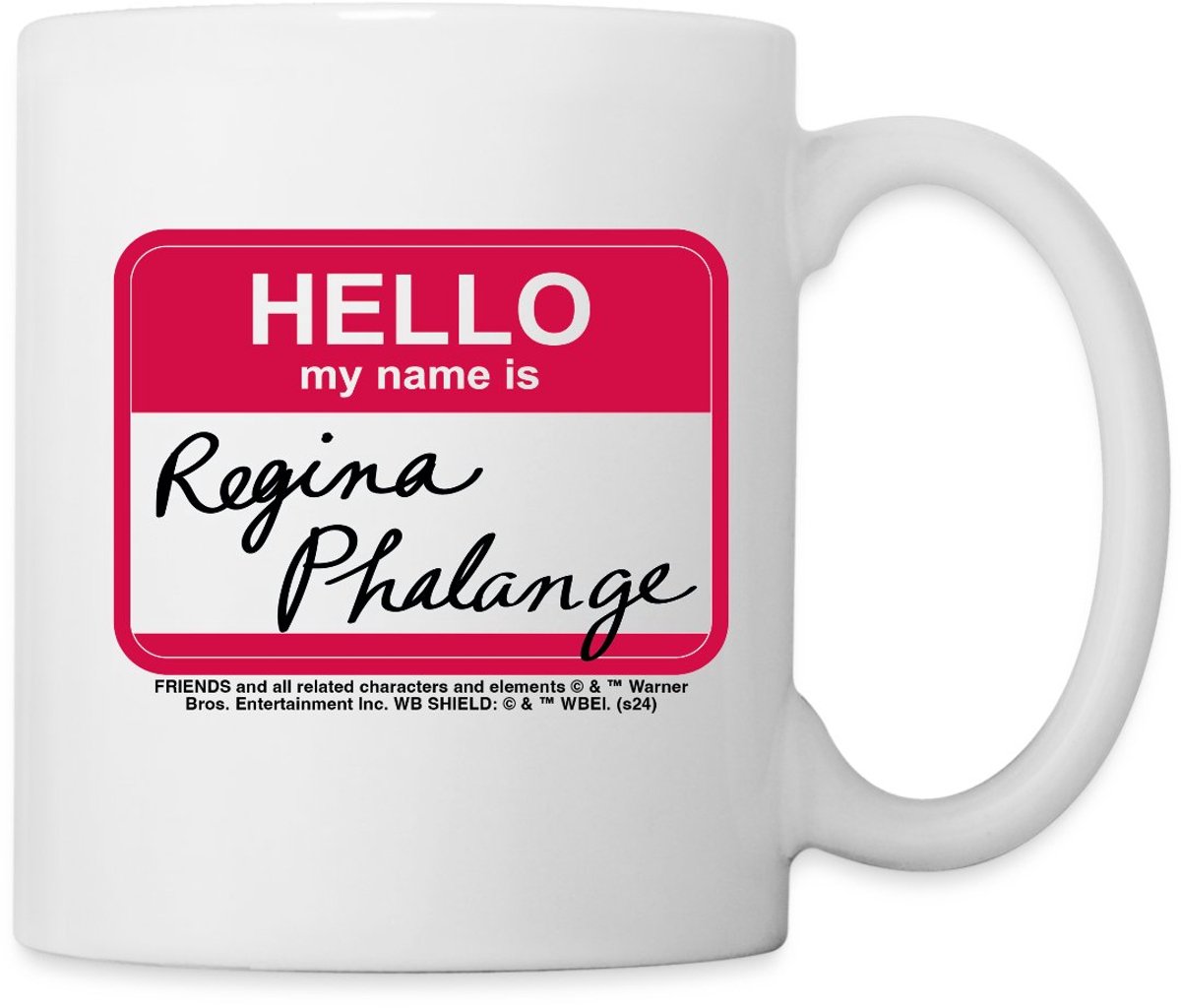 Friends Regina Phalange Naamkaartje Ontwerp Mok