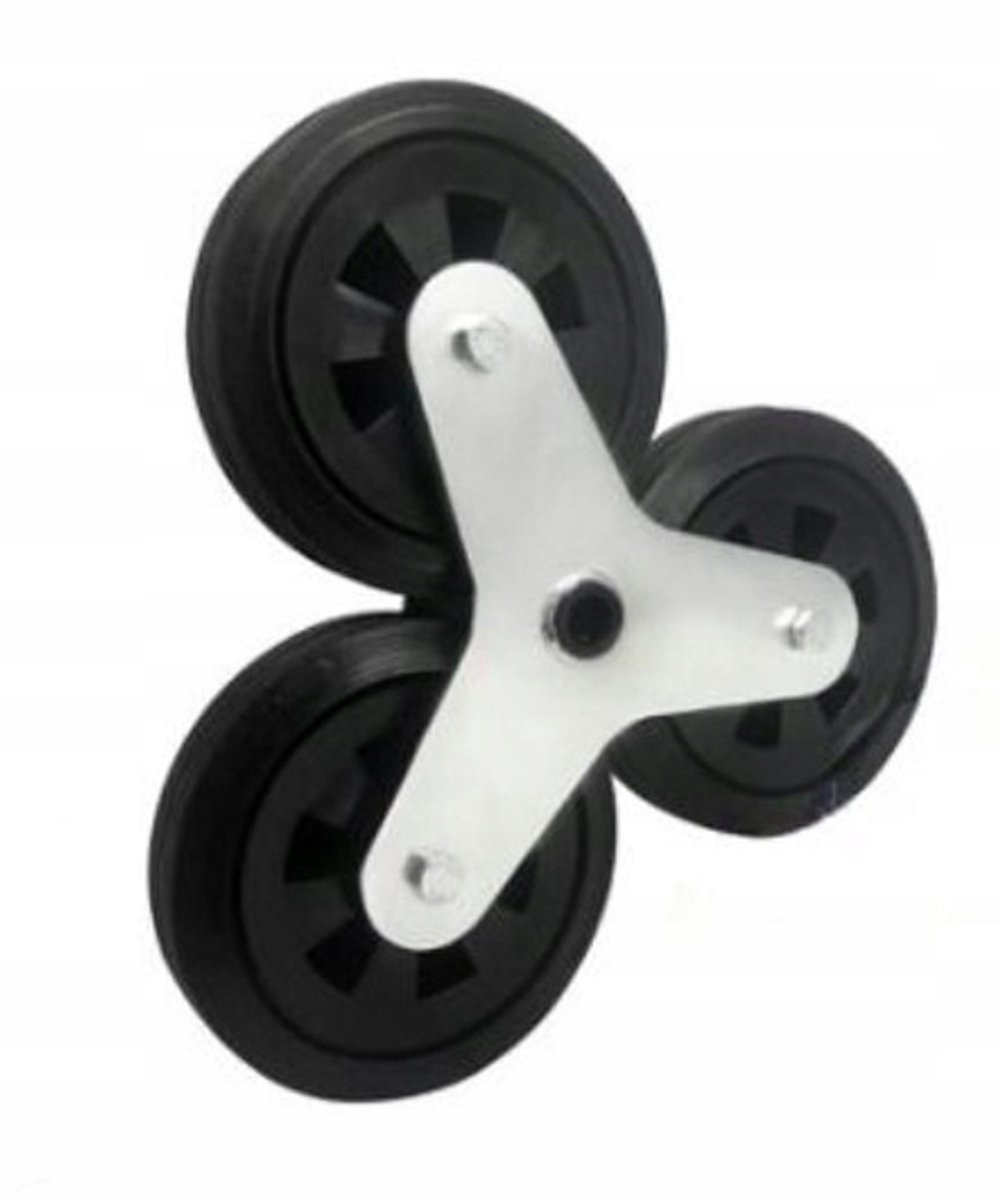 Zetwiel 3 wielen voor trappenkruiwagen | 160mm | 160kg