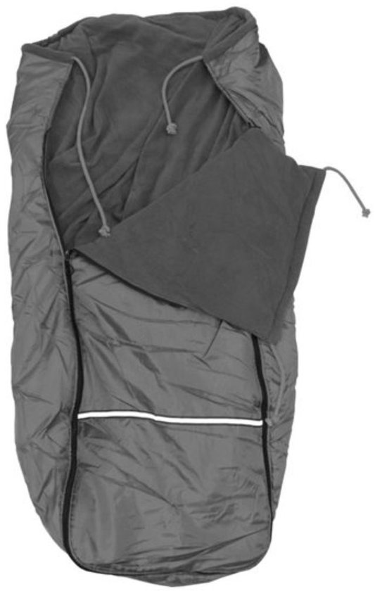 Foto: Mobilex kangaroo rolstoelhoes comfortabele warmte en bescherming waterafstotend en fleece warm grijs maat l