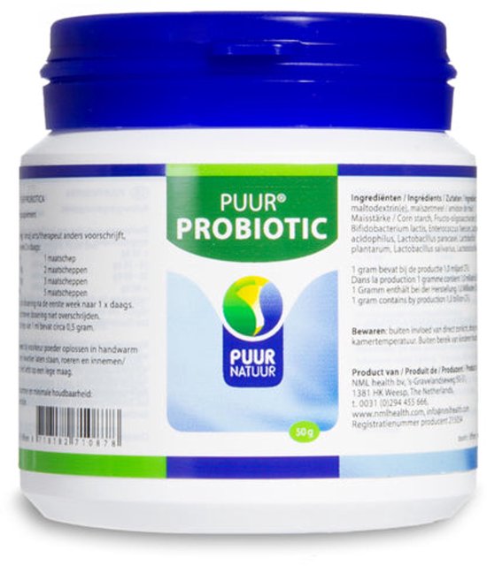 Puur Natuur Voedingssupplement Puur Probiotica - 50 gr