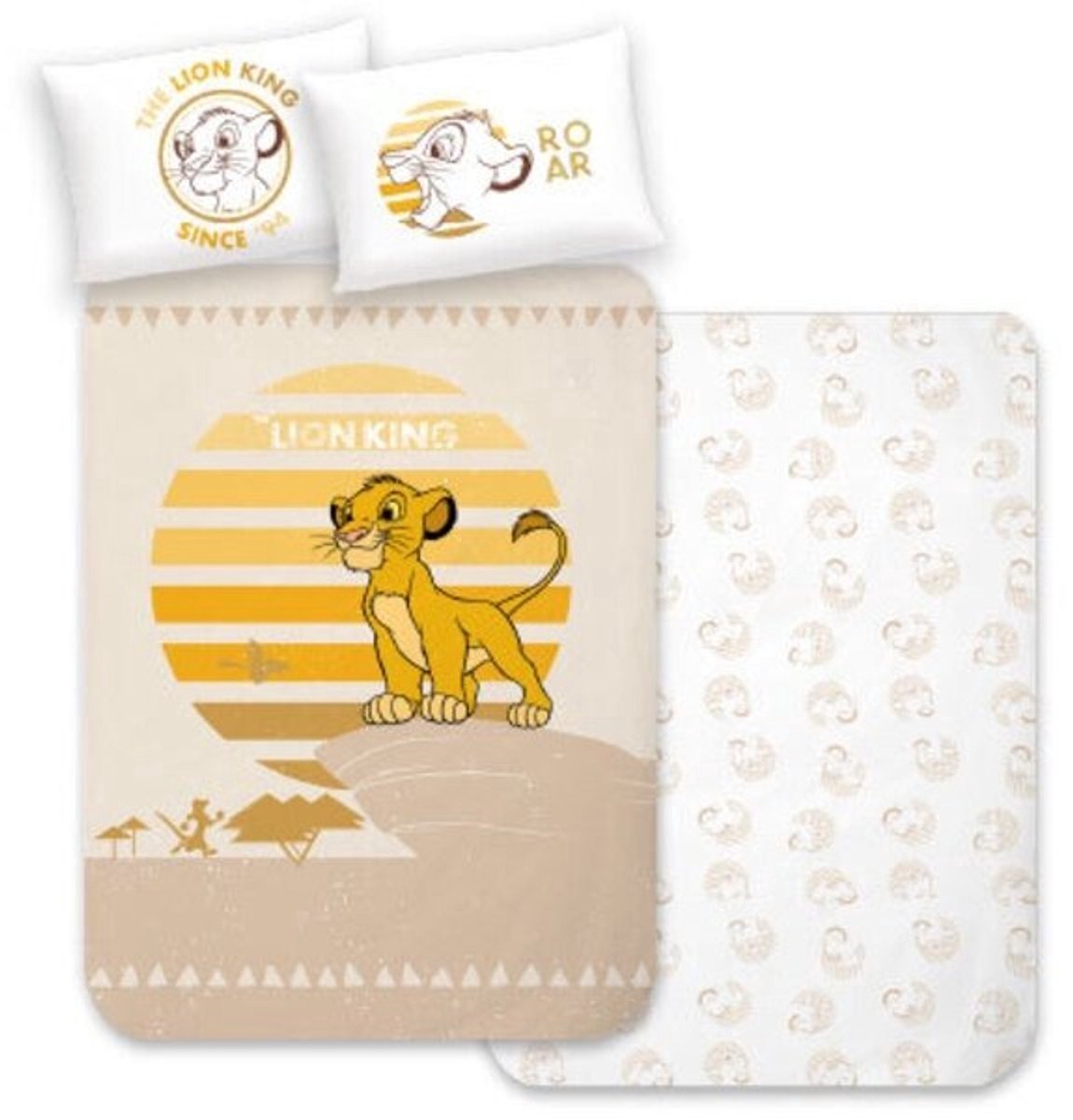 Disney The Lion King BABY dekbedovertrek Roar - 100 x 135 + 40 x 60 cm - Katoen