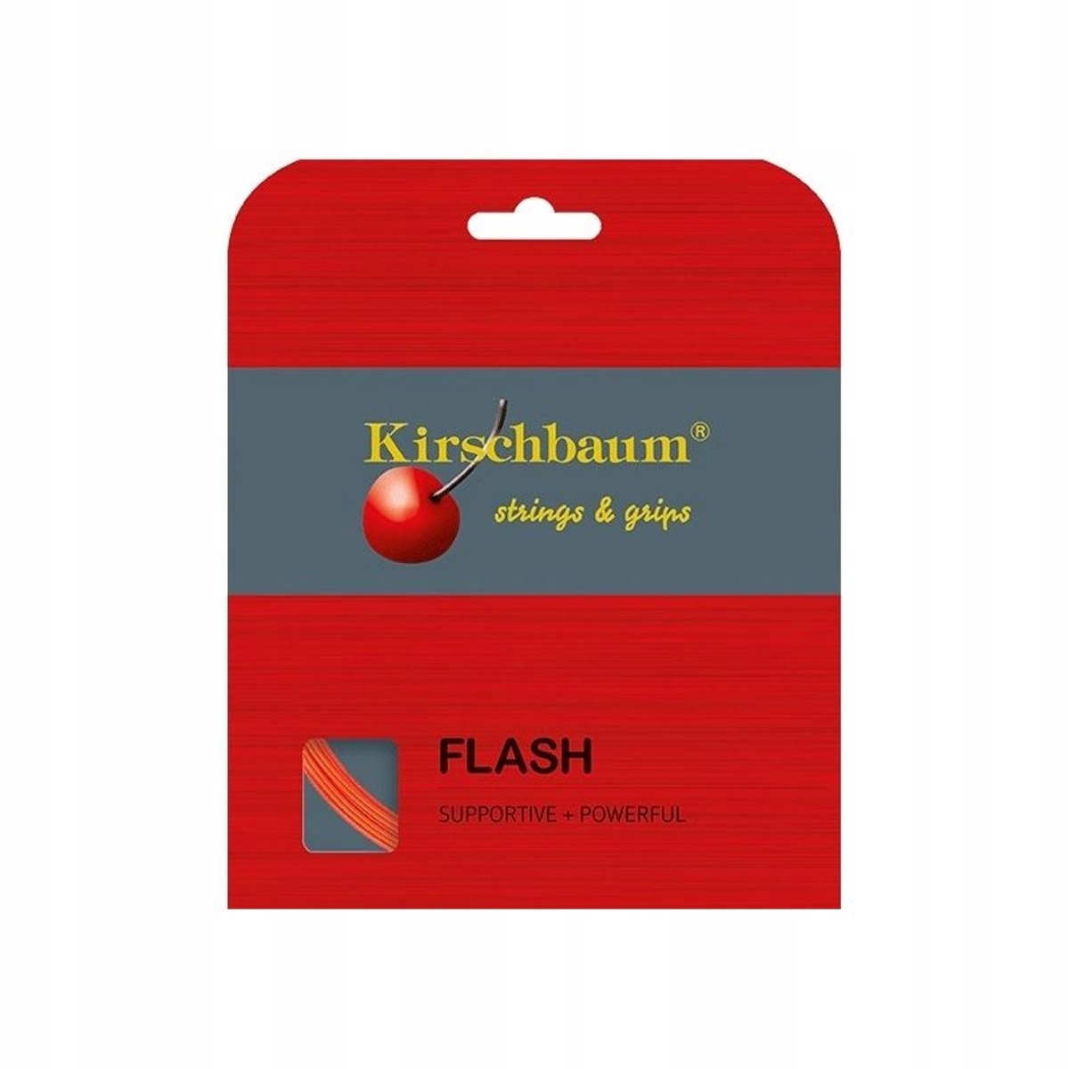 Kirschbaum Flash Tennissnaar Oranje 1,25mm 12m