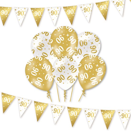 Vlaggenlijn 100 Jaar Classy Goud/Zwart (10m) Kopen