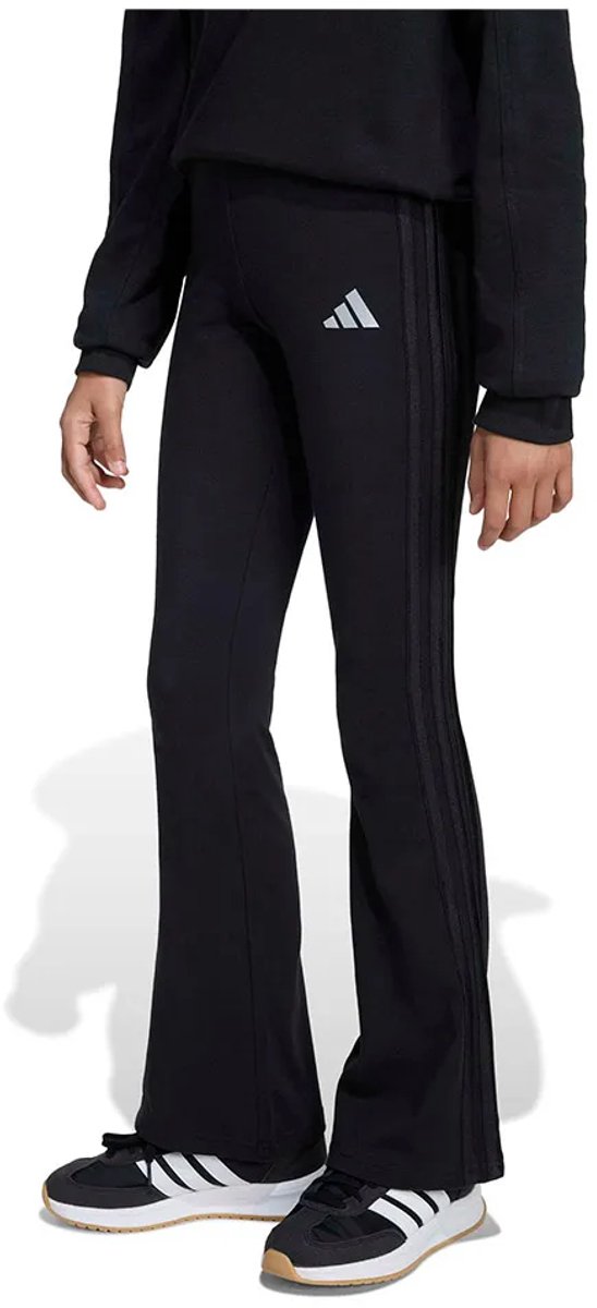 Adidas Seasonals Glam Flared Leggings 5-6 Years Meisjes Zilver