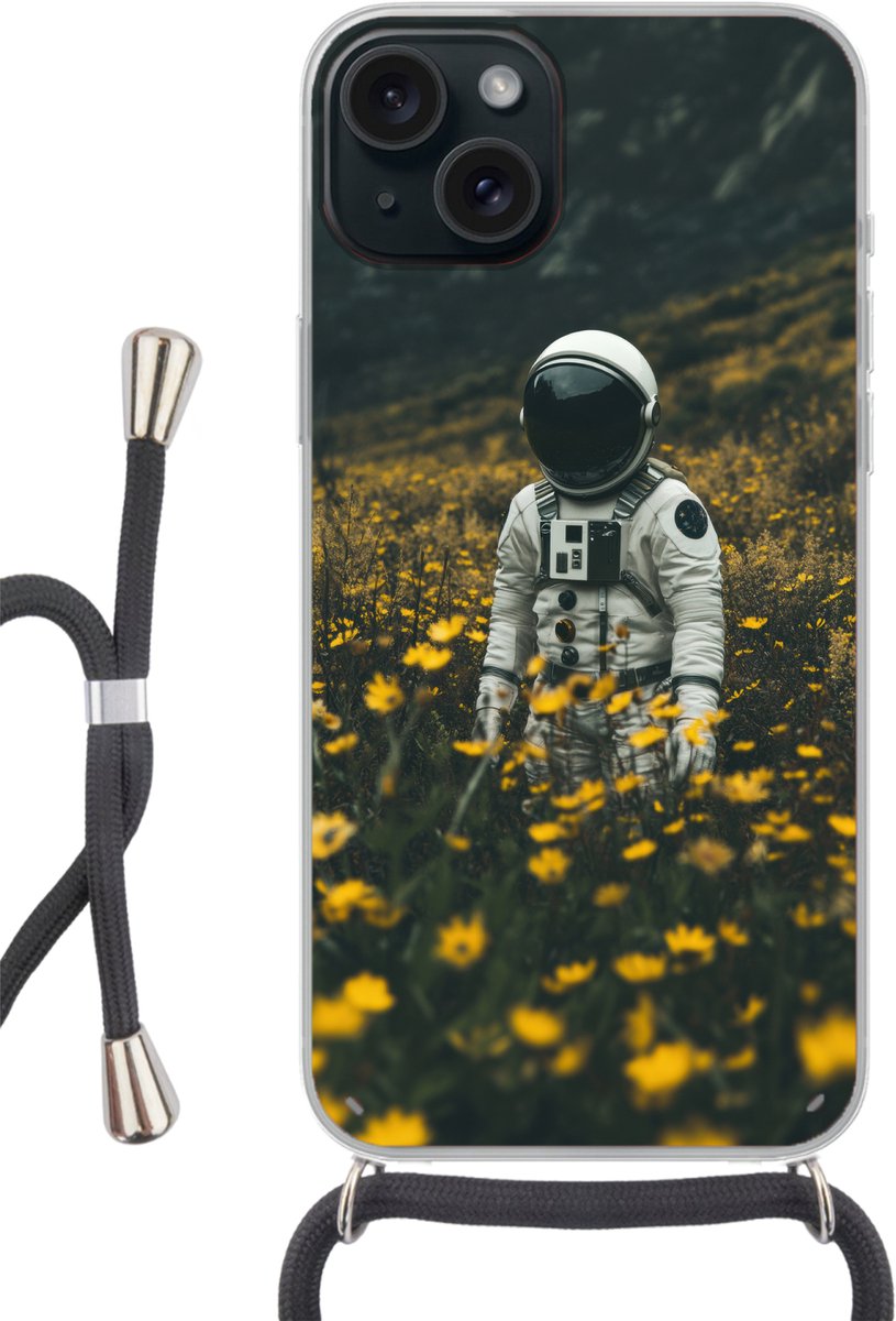 Astronaut - Bloemen - Veld - Geel