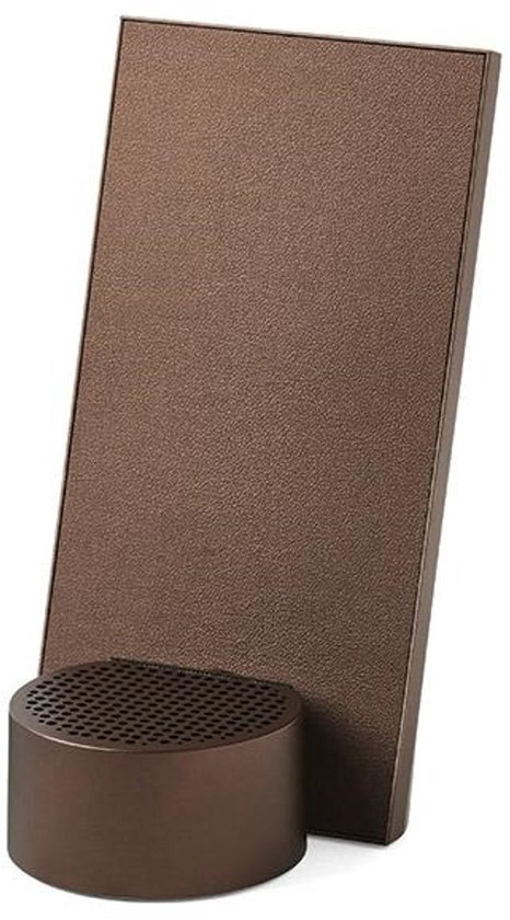 Lexon City Energy Pro 10W Bluetooth-speaker met draadloze Qi oplader, bruin, helder geluid, compact design