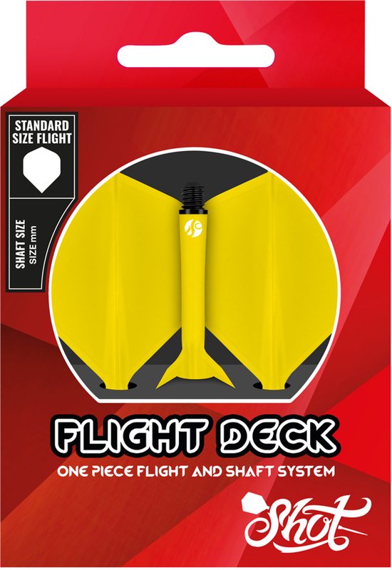 Shot Flight Deck System Yellow NO2 - Dart Flights van Shot! — afbeelding 3