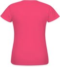 Roze dames t-shirt, achterkant.