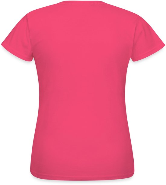 Roze dames t-shirt, achterkant.