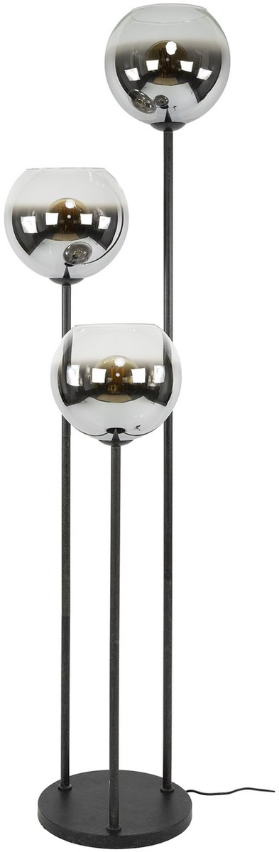Giga Meubel Vloerlamp Bubble - Zwart - 3-Lichts - 46x46x162cm