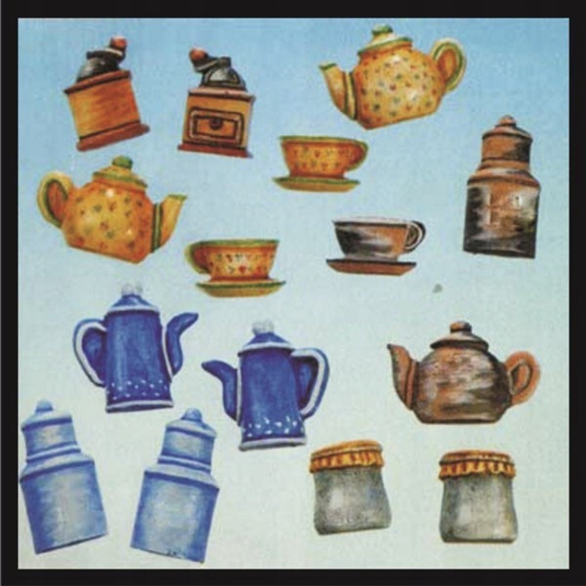 Gipsmal - 6 figuren 4x4 cm - Hobbyfun