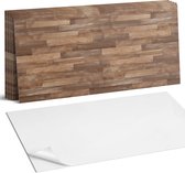 Coloray Plaktegels - Vloerplankpatroon Wandtegel Zelfklevend - 60 cm x 30 cm - Bruin Plaktegels - 6 stuks - Rechthoek PVC Tegels - Plaktegels Keuken - Zelfklevende Vloertegels Badkamer - Vinyltegels Vloer Zelfklevend - Zelfklevende Wandtegels