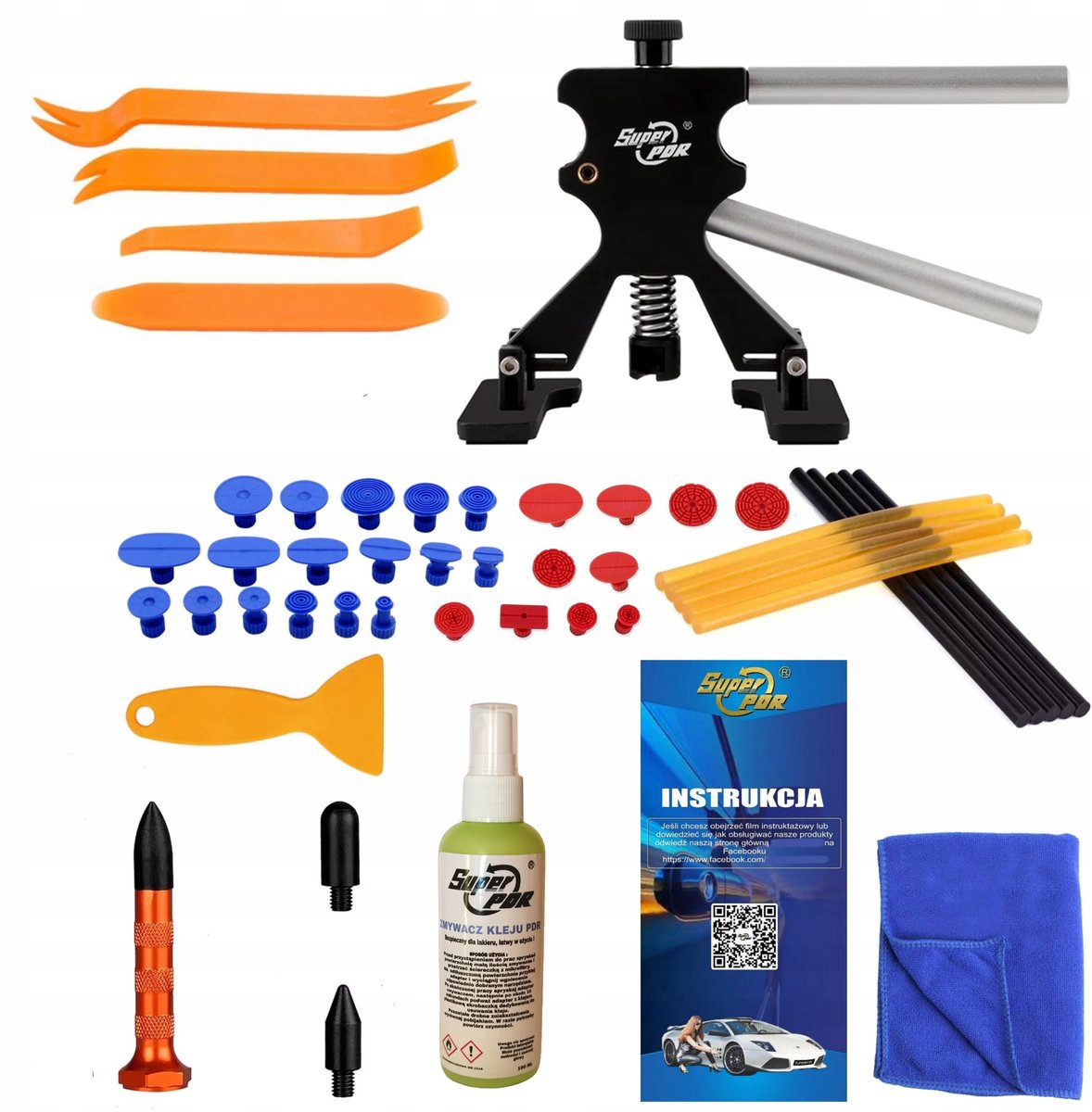 PDR Gereedschap Set - Deuk Verwijderen Zonder Lakken