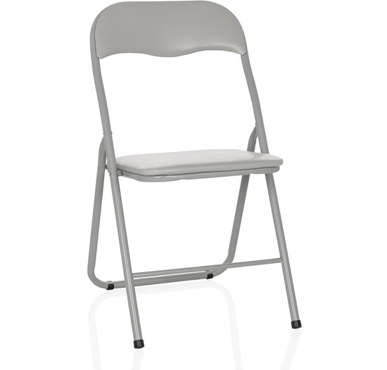 TUDELA BASIQUE | PVC - Chaise pliante Grijs