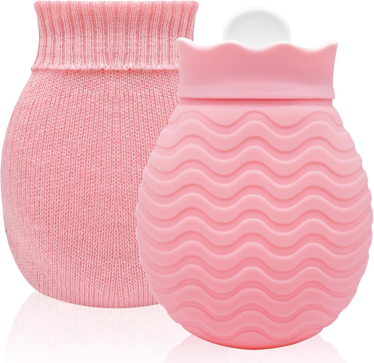 320 ml Mini Warmwaterkruik voor Pijnverlichting en Comfort – Lekvrij en Met Verwijderbare Hoes