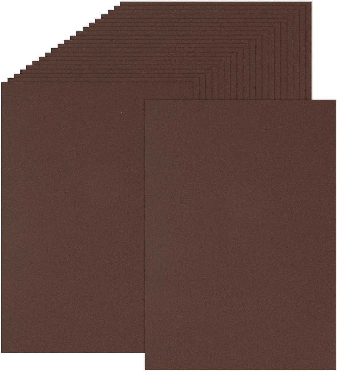 Allecta - Gekleurd dik karton A4-formaat 50 vellen 230 g/m² voor ambachten en scrapbooking. Inclusief bruin gekleurd papier voor feestdecoraties.
