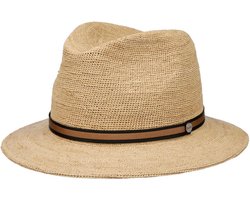 Elegante Gevlochten Strohoed Unisex - Italiaanse Zomerhoed met Riemdetail