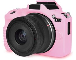 Zachte siliconen beschermhoes Geschikt voor de Canon EOS R50 camera, lichtgewicht en draagbaar, roze, cameratas