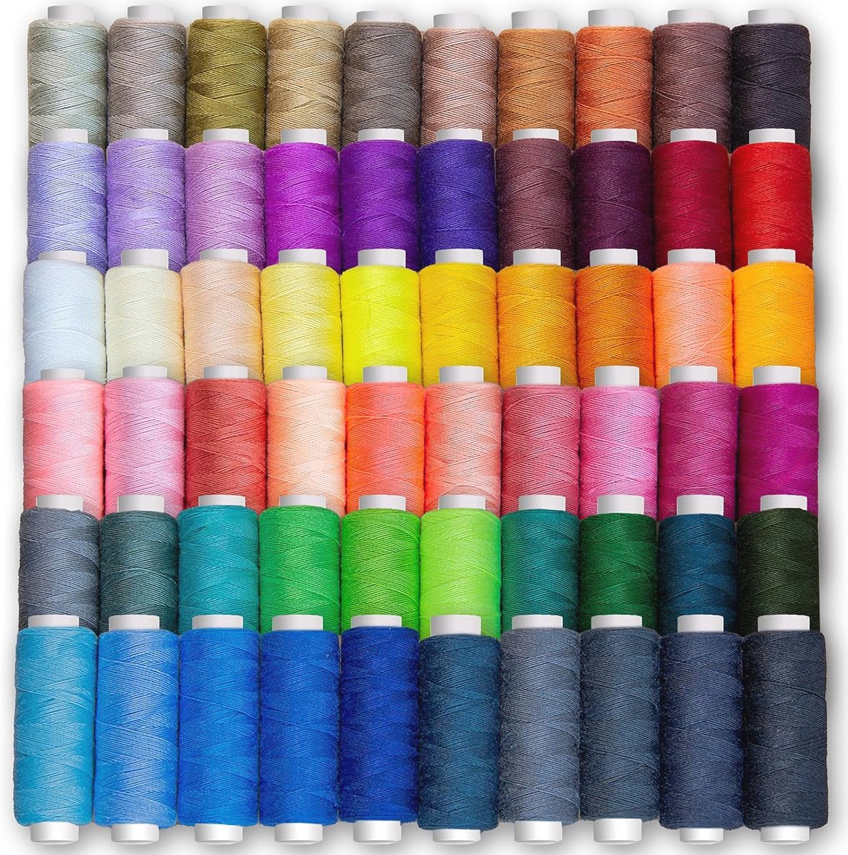 60 Kleuren Naaigaren Set voor Naaimachines - Polyester Garen voor Creatieve Projecten