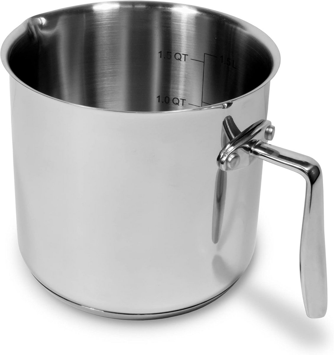 Roestvrijstalen melkpan voor inductie - 14 cm diameter - ideaal voor koken
