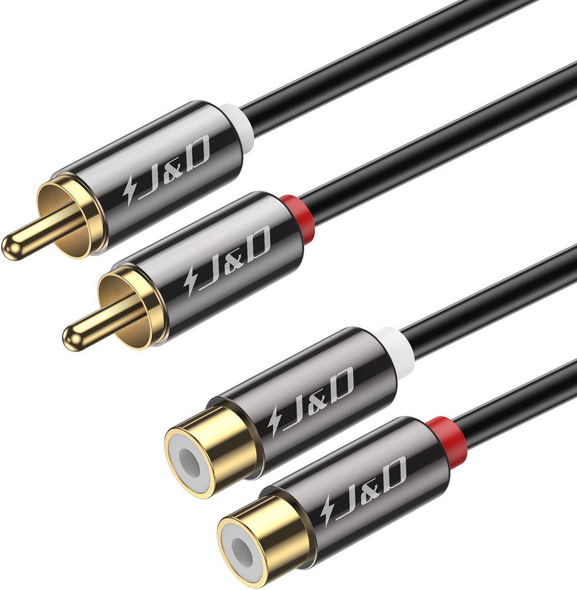 RCA Audio Extension Cable 6 Meter - Heavy-Duty Gold Plated Stereo Connector