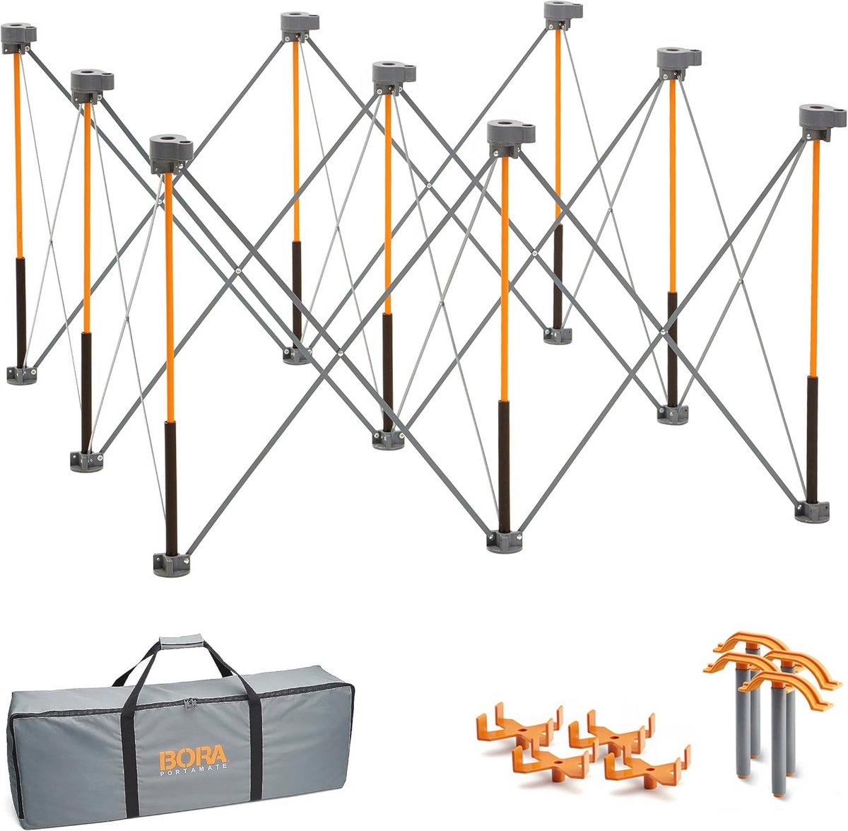 Draagbare werkstandaard 4x4 ft met accessoires en klemmen