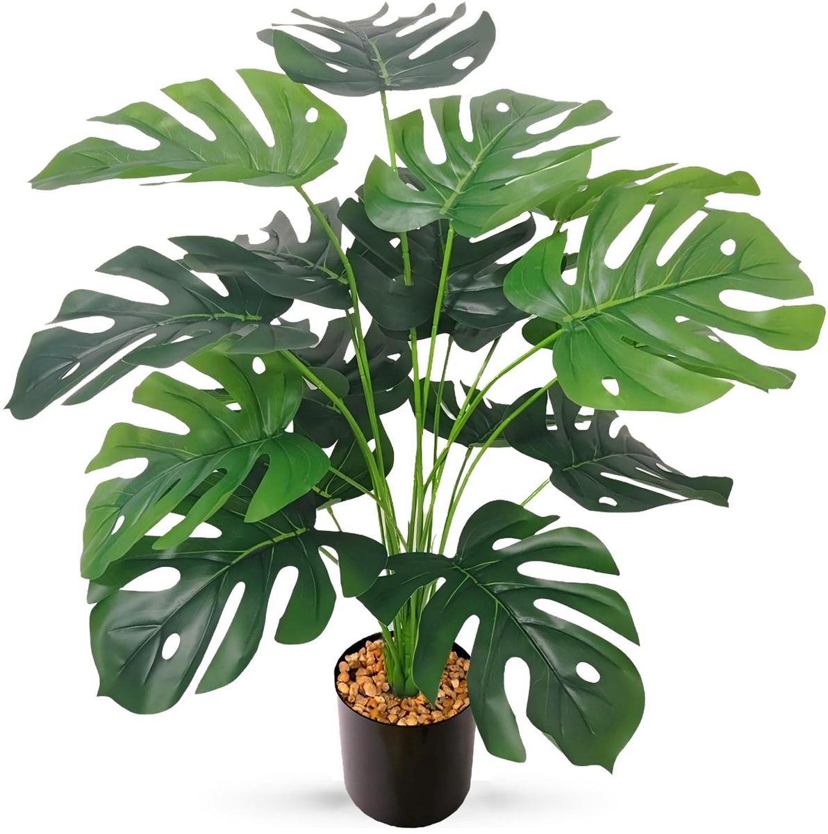Unyqoos Grote decoratieve kunstplant Monstera met verstelbare takken en bladeren Monstera deliciosa