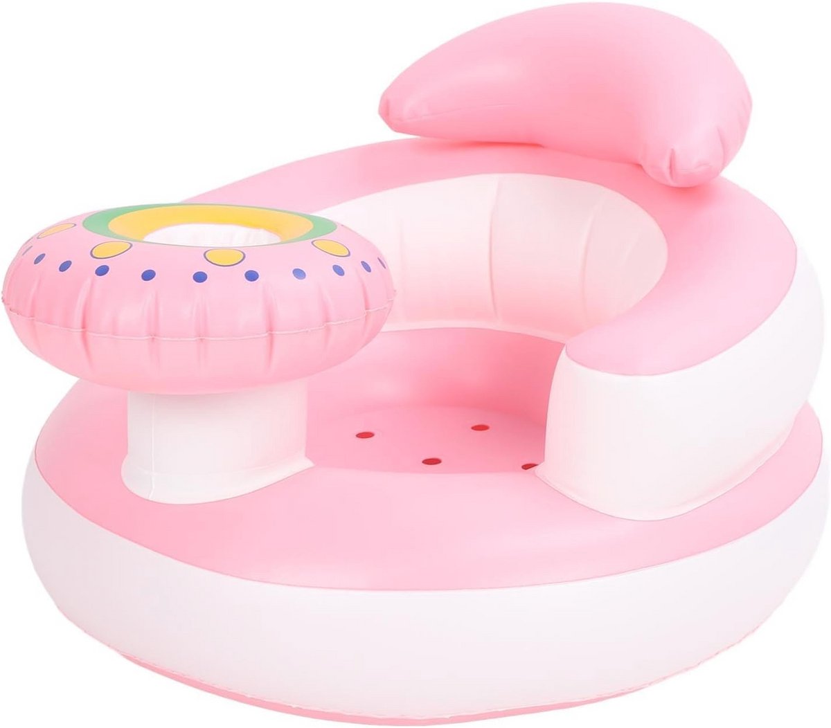 Opblaasbare Babystoel voor Baby's vanaf 3 maanden - Steunstoel voor Peuters met Ingebouwde Luchtpomp