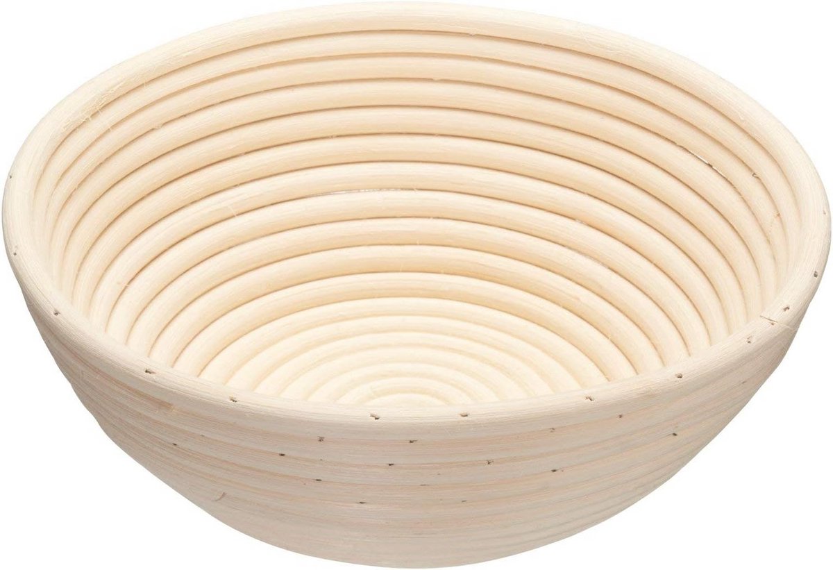 Ronde Rijsmand van Rotan 22 cm - Ideaal voor Brood Bakken