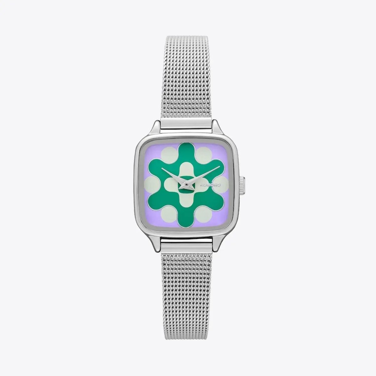 Komono Kate Aurora Royale Silver Lilac Horloge Zilver