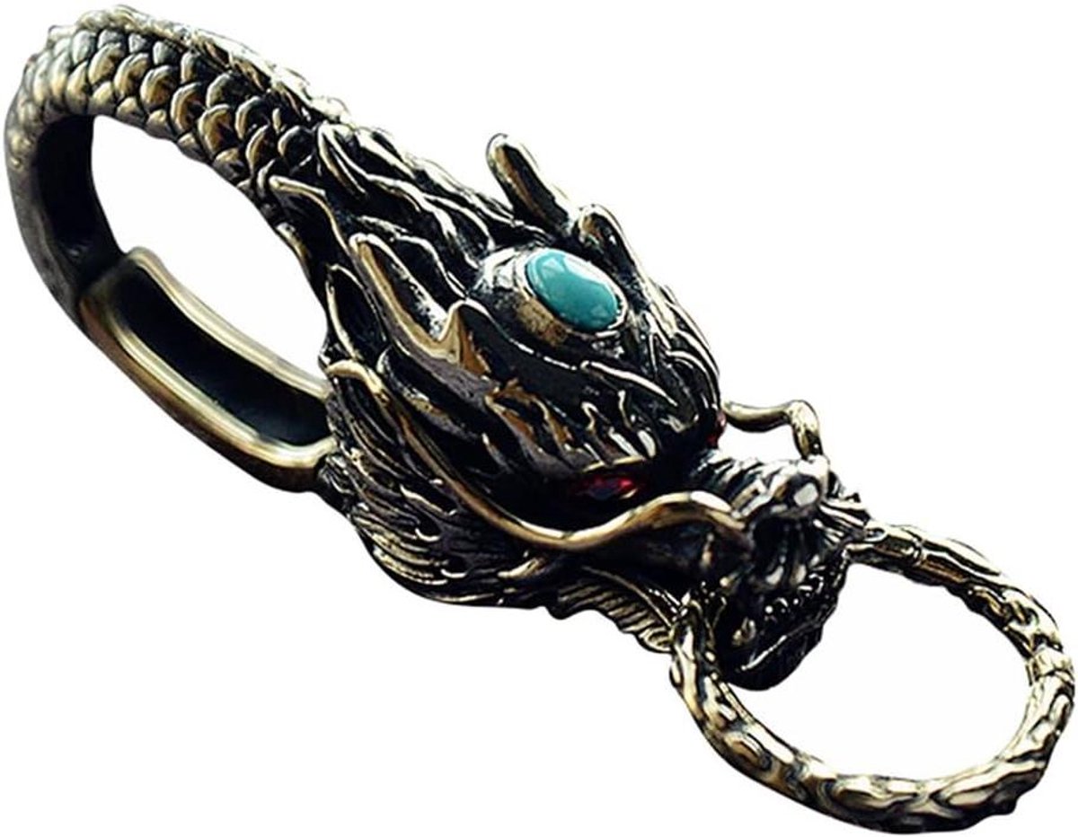 Allecta - Vintage Drakenhanger Tas Accessoires Decoratie - Rustieke Charms - Chinees Sterrenbeeld