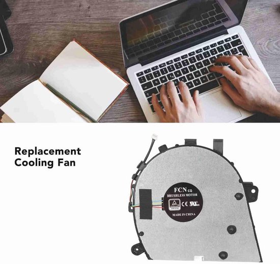CPU Koelventilator voor Laptop - 4-pins Snelle en Stille Warmteafvoer voor Betere Prestaties