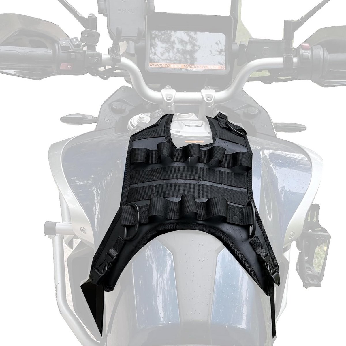 Motorfiets Tanktas Basis - Tankmontage Tas - Motorrijden Opslag - Snel Afneembaar - Tot 15L - Zwart
