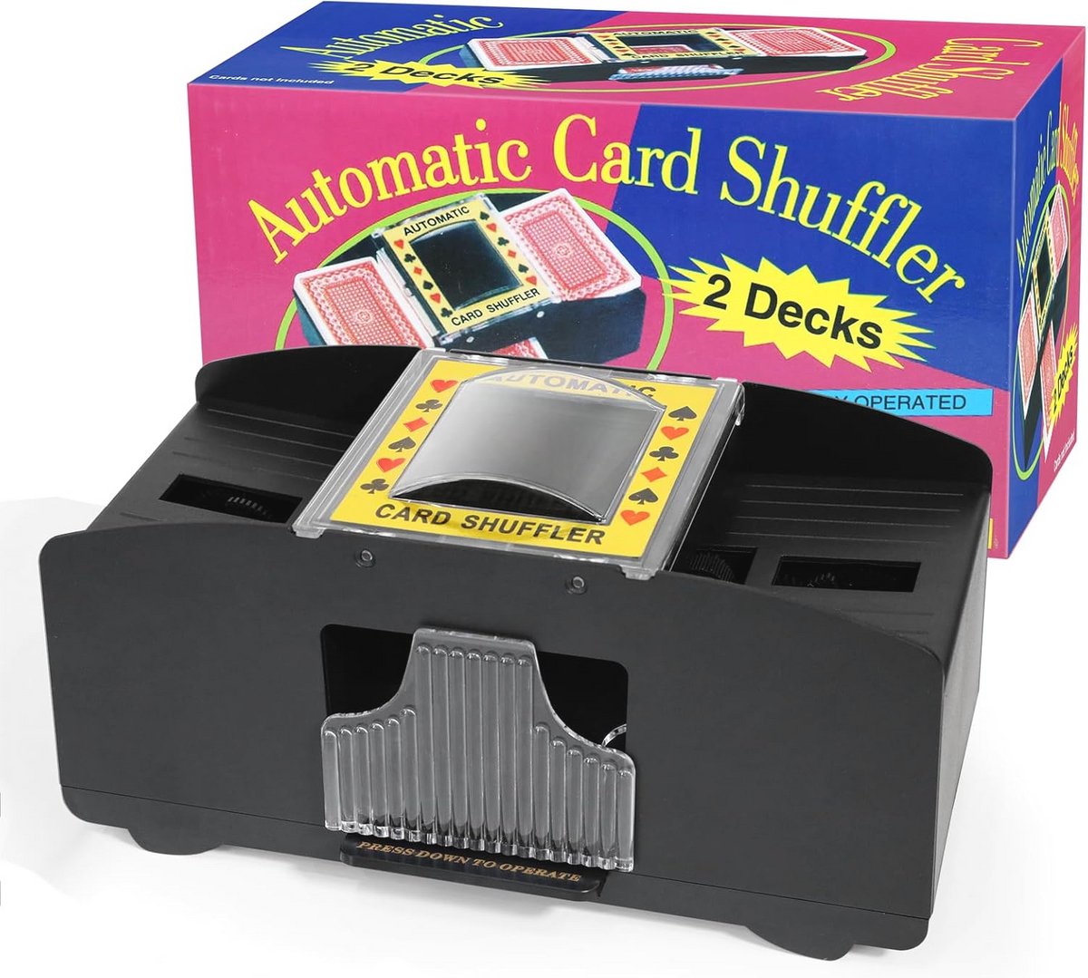 Elektrische Kaartenschudmachine voor Pokeren en Spellen - Handige Card Shuffler voor Thuis of Camping