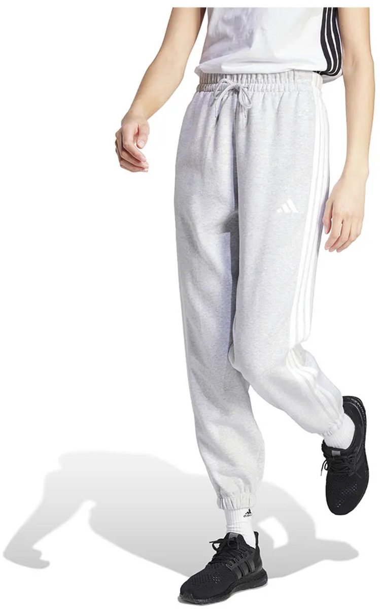 Adidas Essentials 3 Stripes Fleece Loose Fit Joggers Regular Vrouw Grijs
