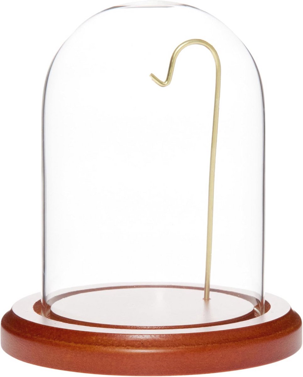 Glazen Display Dome Cloche voor Horloges en Ornamenten 3" x 4"