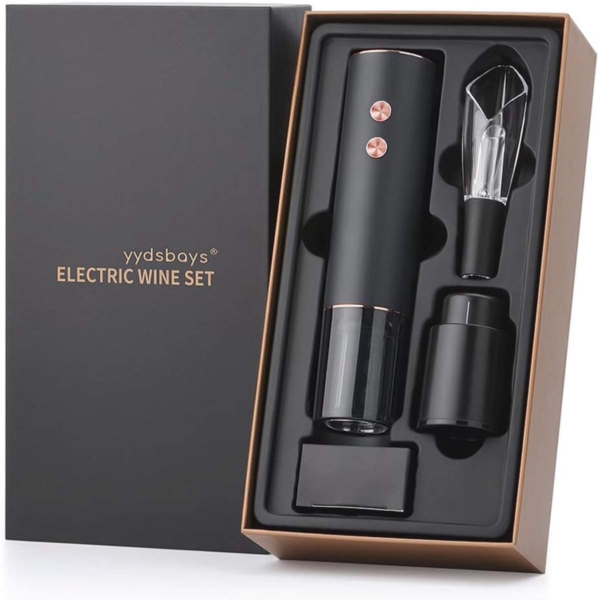 Elektrische Wijnflesopener - Automatische Kurkentrekker en Accessoires in Geschenkdoos