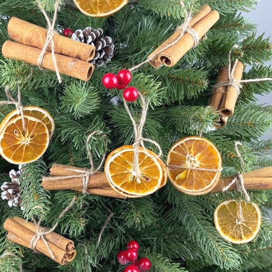 Natuur decoratie Kerstmis gouden decoratie adventskrans / kerstkrans adventsstuk potpourri