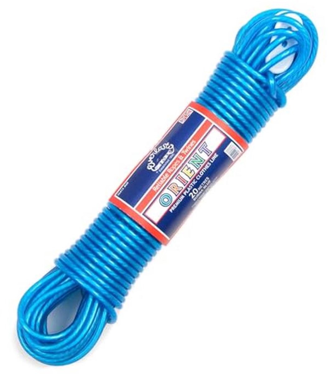 Kleding/Waslijn 20m PVC 4.8mm Dikke - Duurzaam en Sterk
