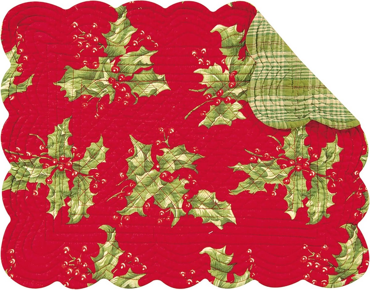 Gewatteerde Omkeerbare Placemat Set - 13x19 cm - Set van 6 - Perfect voor Elk Tafelblad