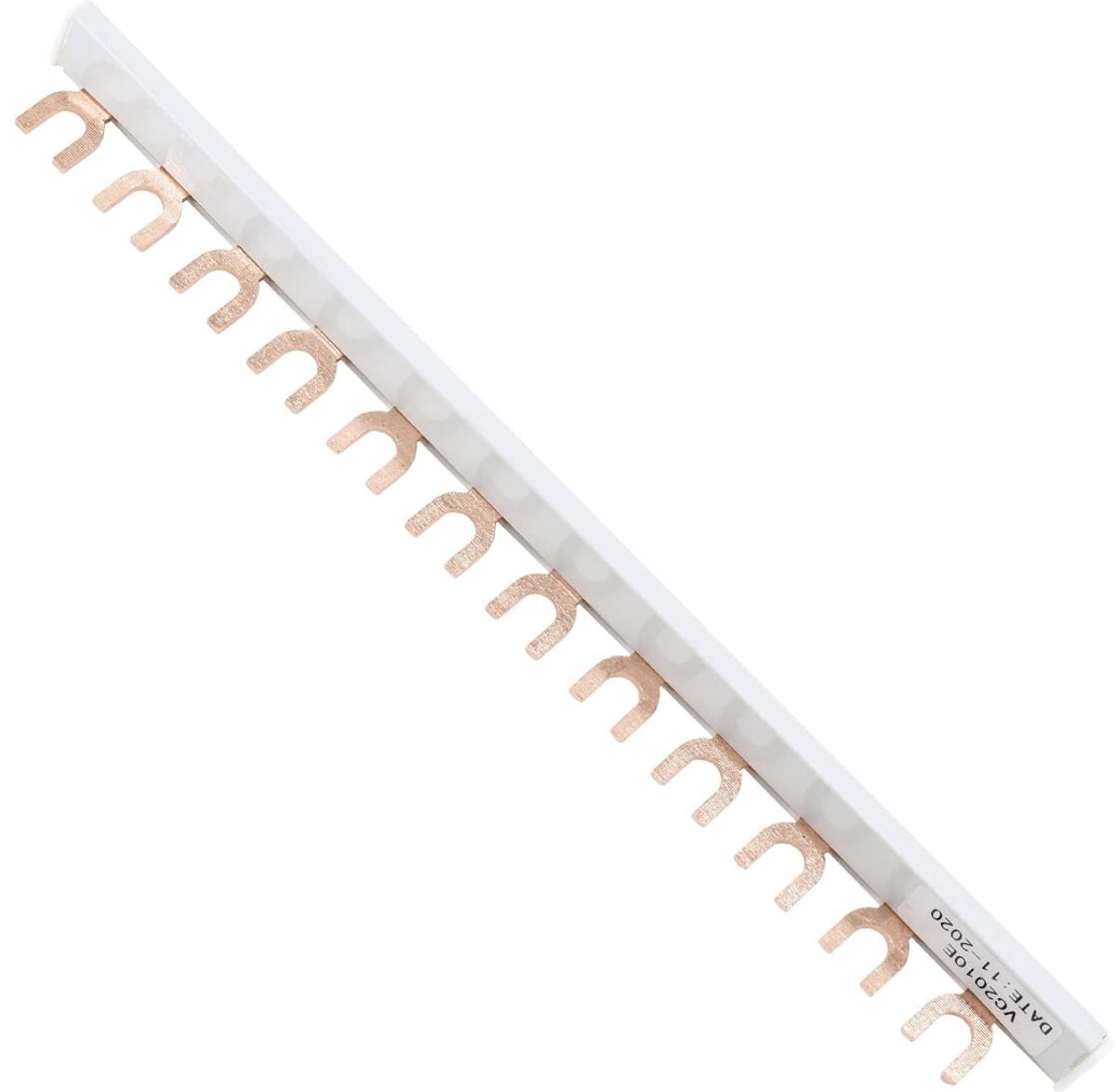Schelinger Kamrail 1-fasen - 12 Modules - 63A - 10mm² - Koperen Verdeelrail voor Groepenkast